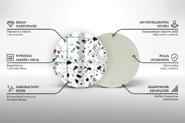 Skärbräda glas unik Lätt stengods