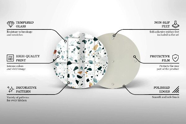 Skärbräda glas unik Lätt stengods