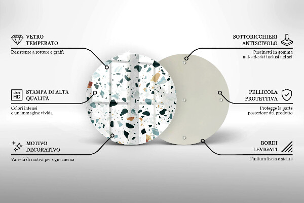 Skärbräda glas unik Lätt stengods