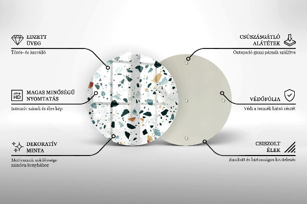 Skärbräda glas unik Lätt stengods