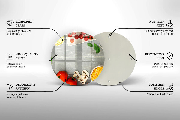 Skärbräda glas unik Köksmat