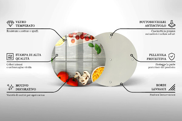 Skärbräda glas unik Köksmat