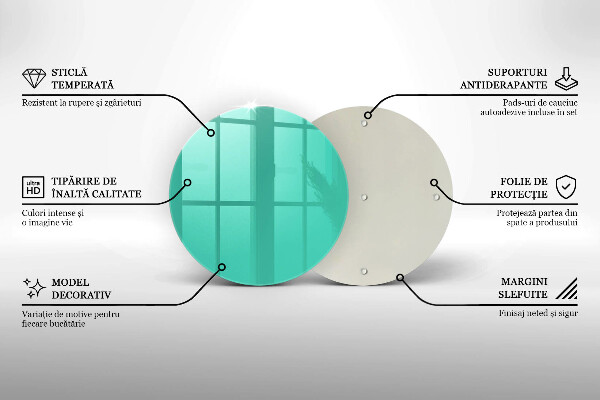 Skärbräda glas unik Färg grön