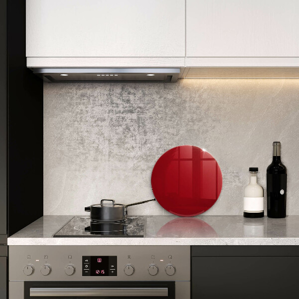 Skärbräda glas unik Färg röd