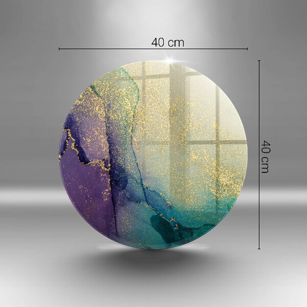 Skärbräda glas unik Bakgrund med guld