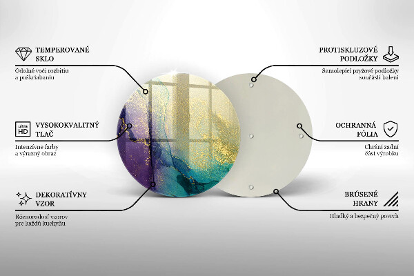 Skärbräda glas unik Bakgrund med guld