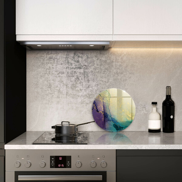 Skärbräda glas unik Bakgrund med guld