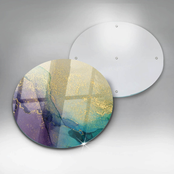 Skärbräda glas unik Bakgrund med guld