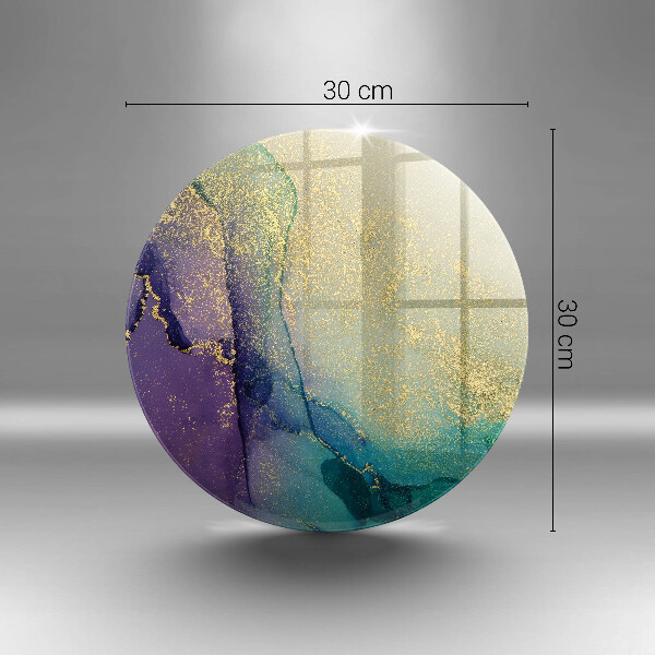 Skärbräda glas unik Bakgrund med guld