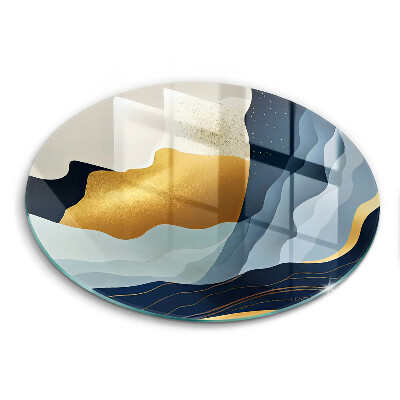 Skärbräda glas unik Abstrakta berg