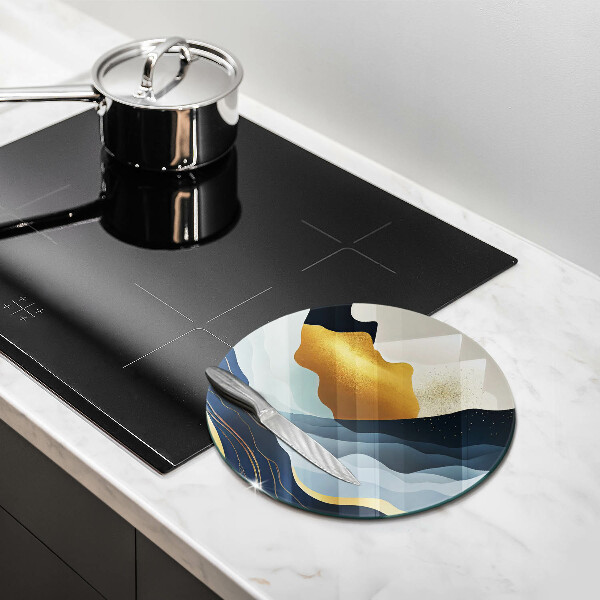 Skärbräda glas unik Abstrakta berg