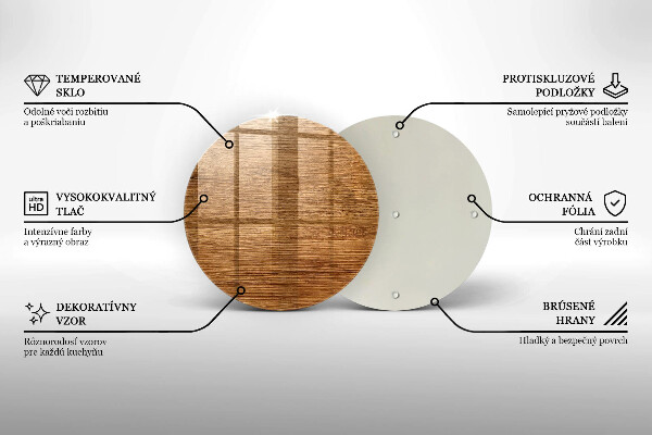Skärbräda glas unik Träskiva konsistens