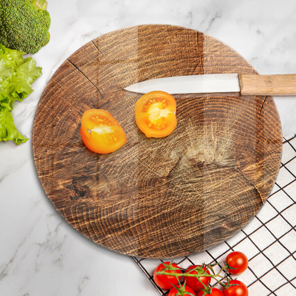 Skärbräda glas unik Träkorn av trädet