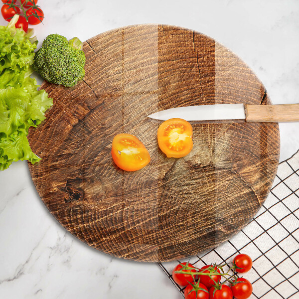 Skärbräda glas unik Träkorn av trädet