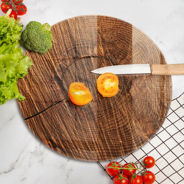 Skärbräda glas unik Trästruktur