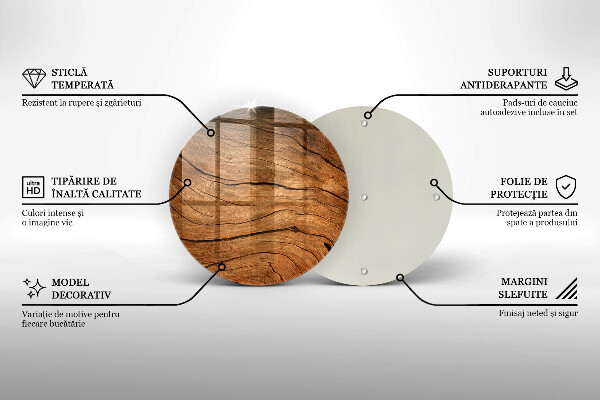 Skärbräda glas unik Träskiva konsistens