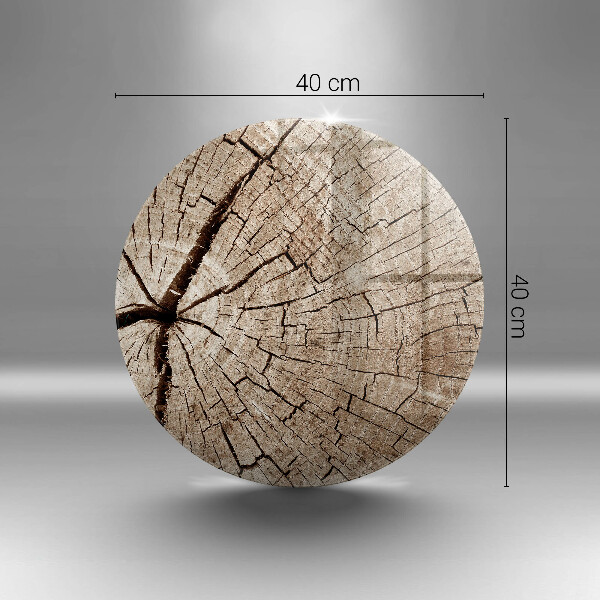 Skärbräda glas unik Tvärsnitt av ett träd