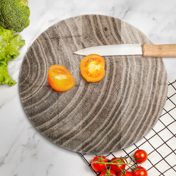 Skärbräda glas unik Träringar