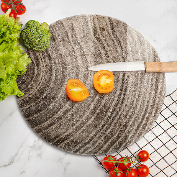 Skärbräda glas unik Träringar