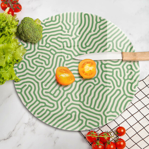 Skärbräda glas unik Abstrakta linjer