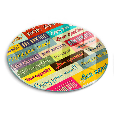 Skärbräda glas unik Undertexter Bon appetit språk