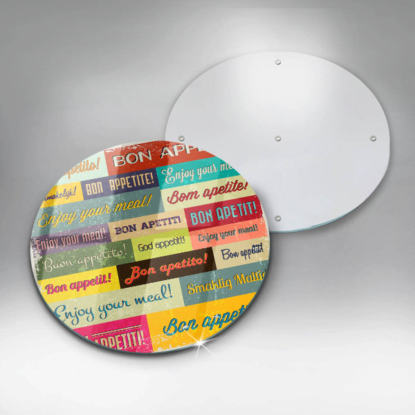 Skärbräda glas unik Undertexter Bon appetit språk