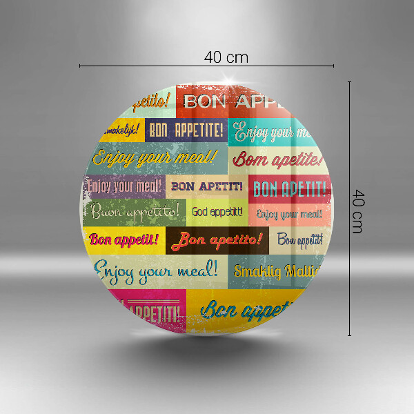 Skärbräda glas unik Undertexter Bon appetit språk