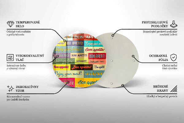 Skärbräda glas unik Undertexter Bon appetit språk