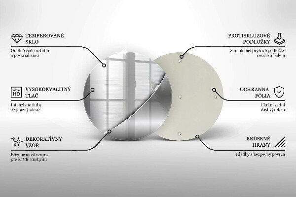 Skärbräda glas unik Metallformer