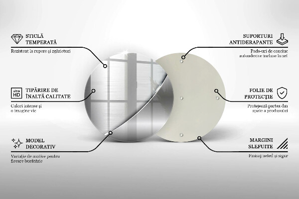 Skärbräda glas unik Metallformer