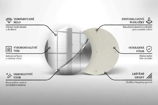 Skärbräda glas unik Metallformer