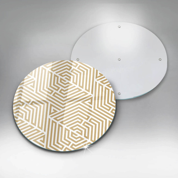 Skärbräda glas unik Geometriska linjer