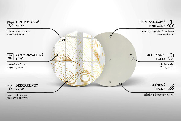 Skärbräda glas unik Modernt linjemönster