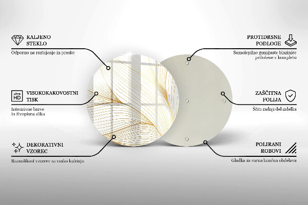 Skärbräda glas unik Modernt linjemönster