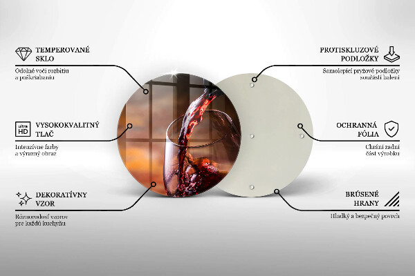 Skärbräda glas unik Rött vin och ett glas