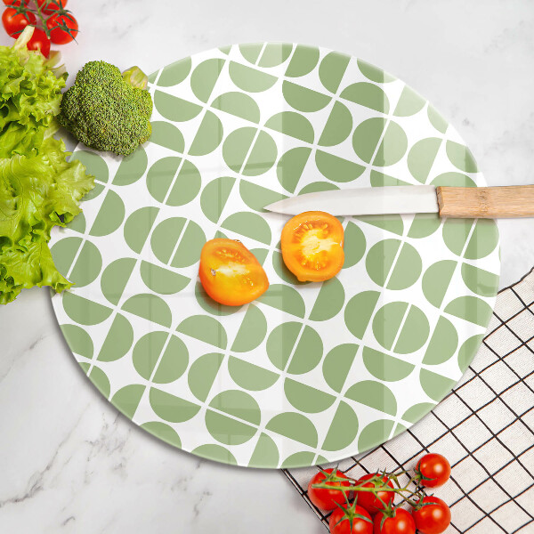 Skärbräda glas unik Mönster av boho-former