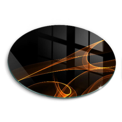 Skärbräda glas unik Abstrakta linjer