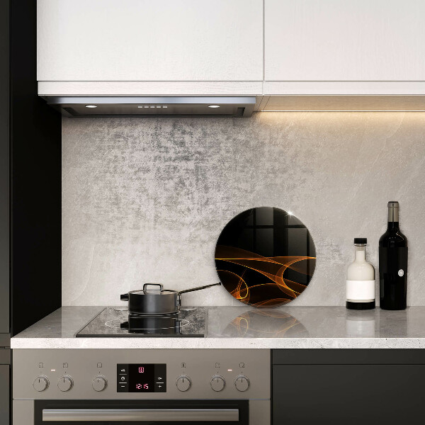 Skärbräda glas unik Abstrakta linjer