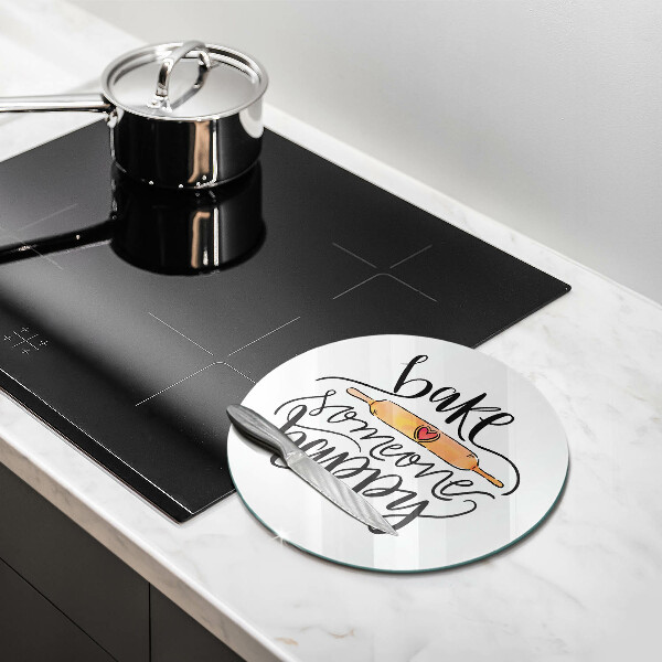 Skärbräda glas unik Baka någon glad