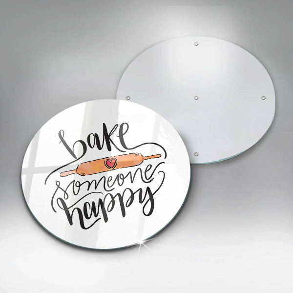 Skärbräda glas unik Baka någon glad