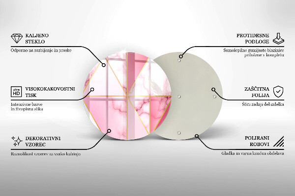 Skärbräda glas unik Geometrisk marmor