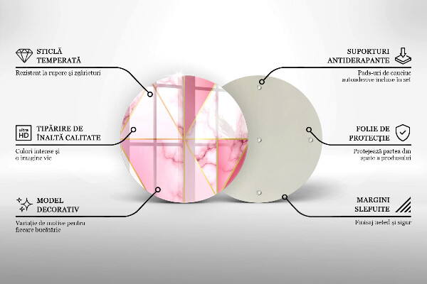 Skärbräda glas unik Geometrisk marmor