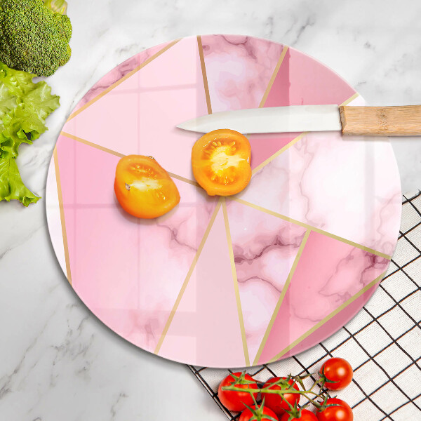 Skärbräda glas unik Geometrisk marmor