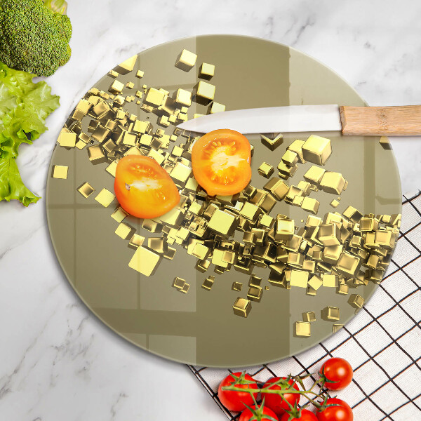 Skärbräda glas unik Abstrakt 3D-geometri