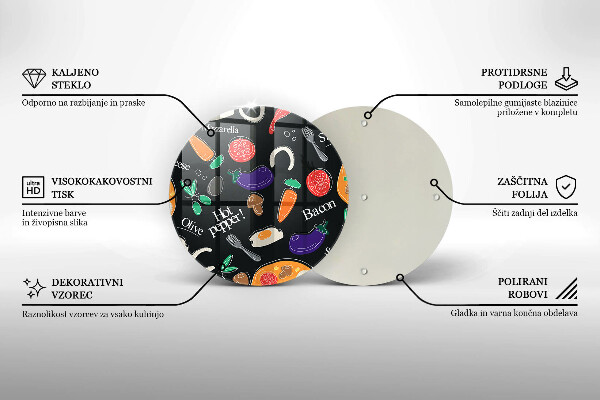 Skärbräda glas unik Mat illustration