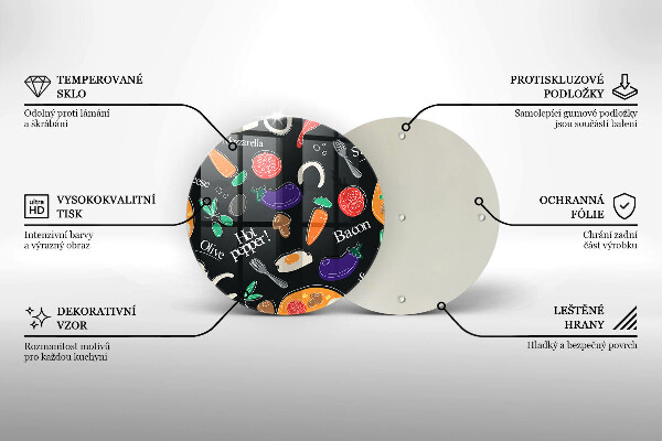 Skärbräda glas unik Mat illustration