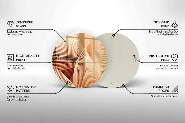 Skärbräda glas unik Modern komposition