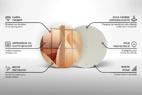 Skärbräda glas unik Modern komposition
