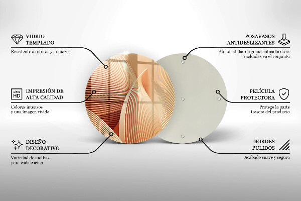 Skärbräda glas unik Modern komposition