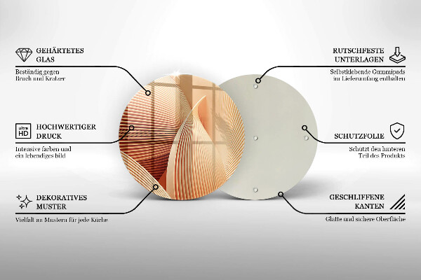 Skärbräda glas unik Modern komposition